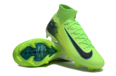 Unisex Nike Air Zoom Mercurial Superfly 10 Elite FG Firm Ground High-Tops Football Boots - Yellow/Black/Blue