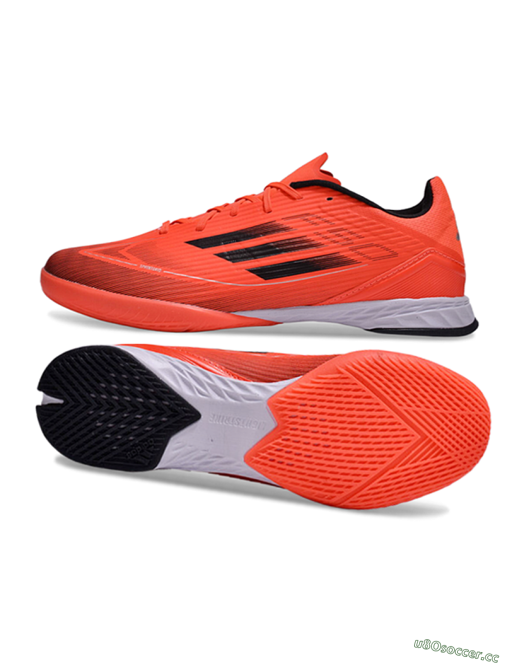 Unisex Adidas F50 Elite IC Indoor & Futsal Low-Tops Football Shoes - Red/Black/White 1