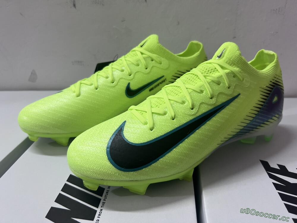Unisex Nike Air Zoom Mercurial Vapor 16 Elite FG Firm Ground Low-Tops Football Boots - Yellow/Black/Blue