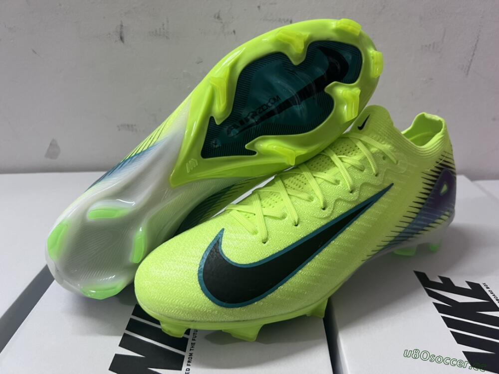 Unisex Nike Air Zoom Mercurial Vapor 16 Elite FG Firm Ground Low-Tops Football Boots - Yellow/Black/Blue
