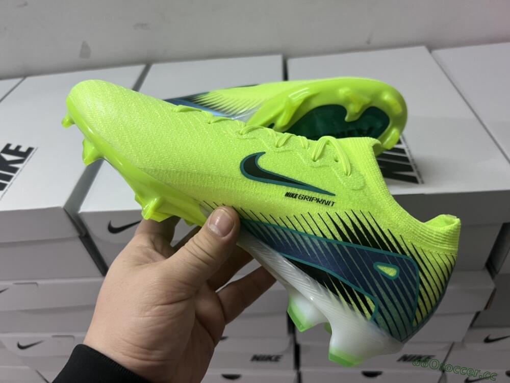 Unisex Nike Air Zoom Mercurial Vapor 16 Elite FG Firm Ground Low-Tops Football Boots - Yellow/Black/Blue