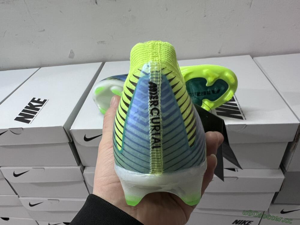 Unisex Nike Air Zoom Mercurial Vapor 16 Elite FG Firm Ground Low-Tops Football Boots - Yellow/Black/Blue