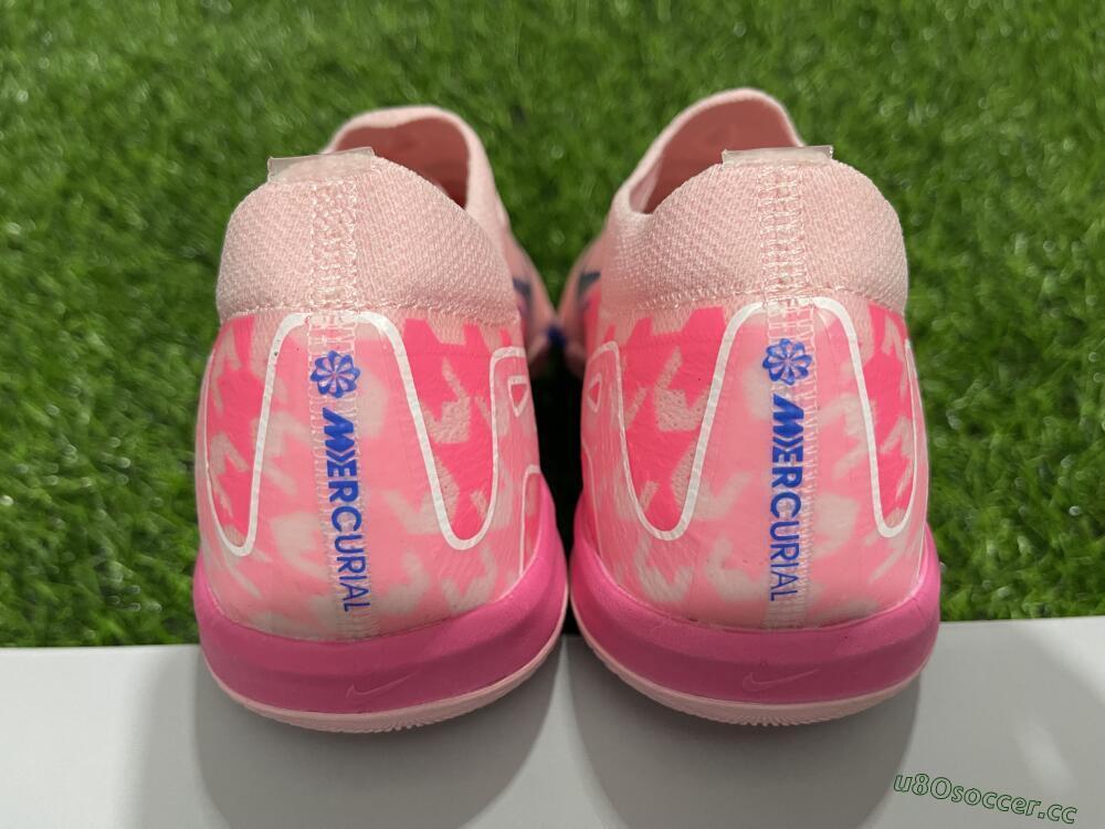 Unisex Nike Air Zoom Mercurial Vapor 16 Elite IC Indoor & Futsal Low-Tops Football Shoes - Pink/Blue/White