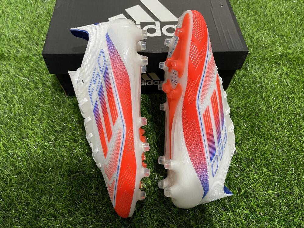 Men's Adidas F50 Elite AG Artificial Grass Low-Tops Football Boots - Red/White/Blue