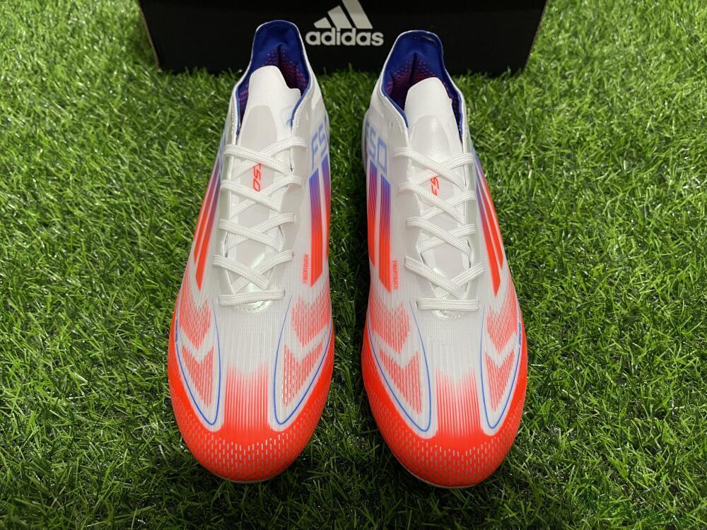 Men's Adidas F50 Elite AG Artificial Grass Low-Tops Football Boots - Red/White/Blue