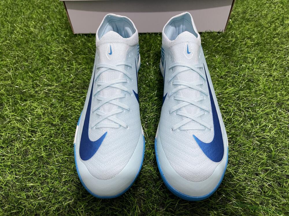 Unisex Nike Air Zoom Mercurial Vapor 16 Elite IC Indoor & Futsal Low-Tops Football Shoes - Jade/Blue/White