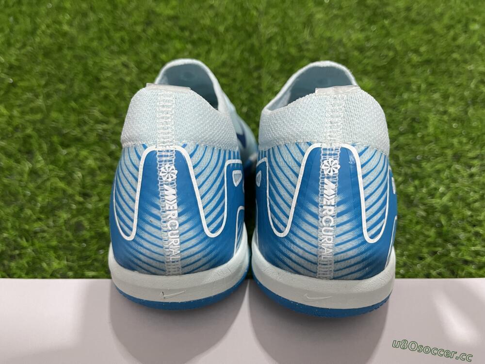Unisex Nike Air Zoom Mercurial Vapor 16 Elite IC Indoor & Futsal Low-Tops Football Shoes - Jade/Blue/White