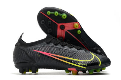 Men's Nike Mercurial Vapor 14 Elite AG Artificial Grass Low-Tops Football Boots - Black/Yellow/Pink