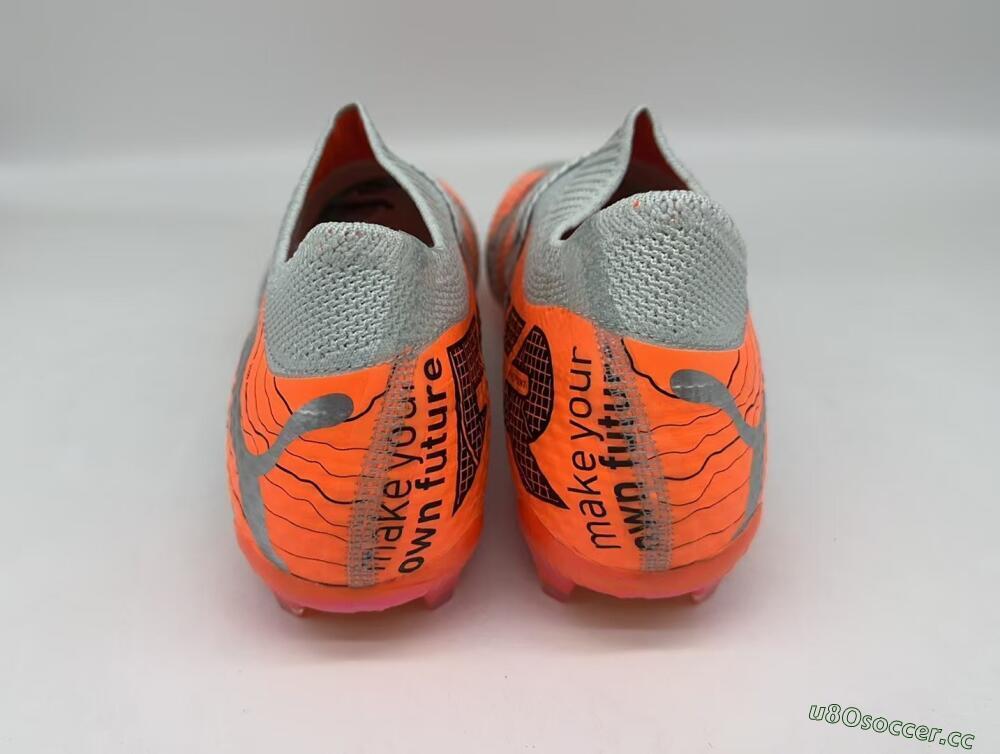 Men's Puma Future Ultimate FG Firm Ground Low-Tops Football Boots - Silver/Red/Pink