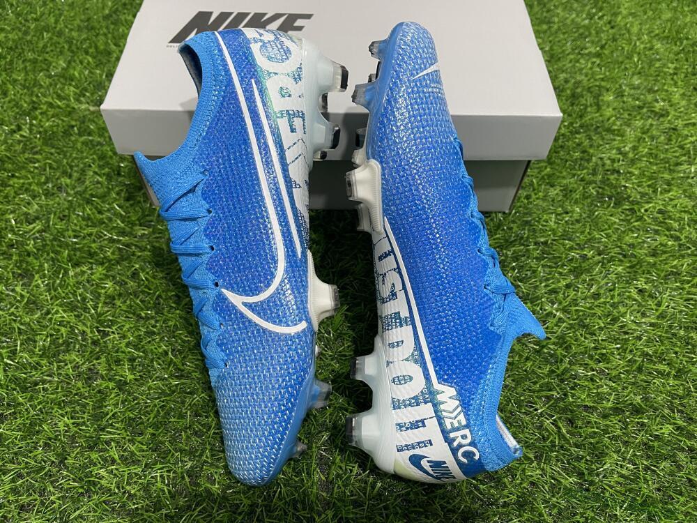 Men's Nike Mercurial Vapor 13 Elite FG Firm Ground Low-Tops Football Boots - Blue/White