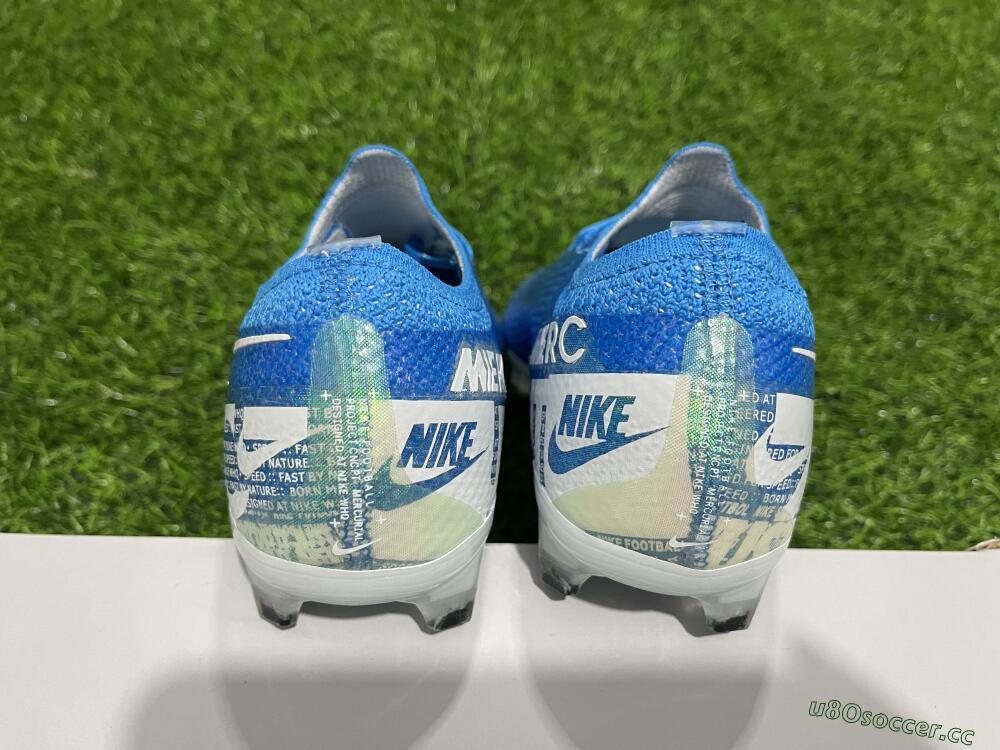 Men's Nike Mercurial Vapor 13 Elite FG Firm Ground Low-Tops Football Boots - Blue/White
