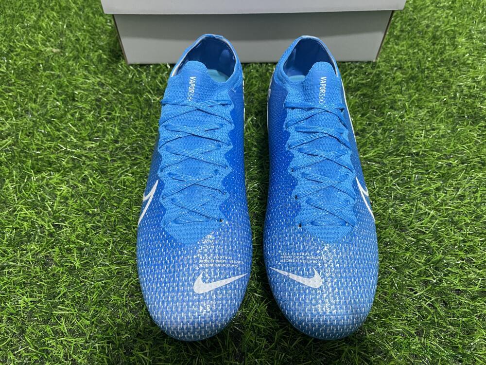 Men's Nike Mercurial Vapor 13 Elite FG Firm Ground Low-Tops Football Boots - Blue/White