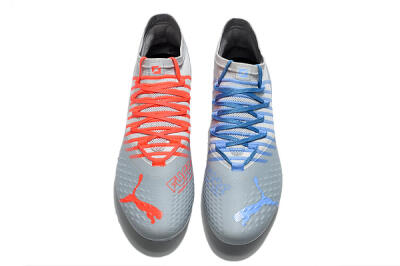 Men's Puma Future Z 1.1 AG Artificial Grass Low-Tops Football Boots - Grey/Blue