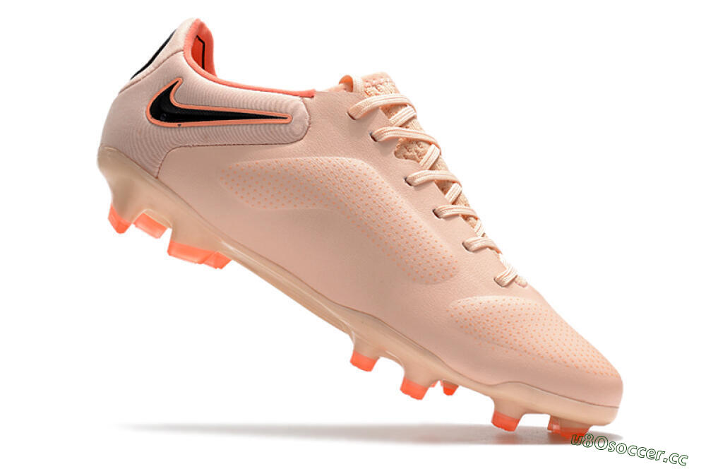 Men's Nike Tiempo Legend 9 Elite FG Firm Ground Low-Tops Football Boots - Pink/Yellow/Black 4
