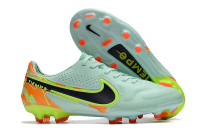 Men's Nike Tiempo Legend 9 Elite FG Firm Ground Low-Tops Football Boots - Jade/Yellow/Black