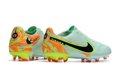 Men's Nike Tiempo Legend 9 Elite FG Firm Ground Low-Tops Football Boots - Jade/Yellow/Black