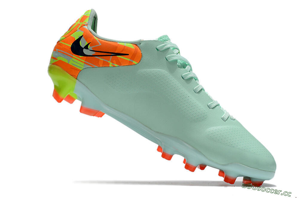 Men's Nike Tiempo Legend 9 Elite FG Firm Ground Low-Tops Football Boots - Jade/Yellow/Black 4