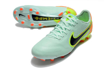 Men's Nike Tiempo Legend 9 Elite FG Firm Ground Low-Tops Football Boots - Jade/Yellow/Black