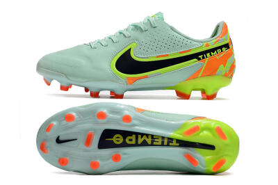 Men's Nike Tiempo Legend 9 Elite FG Firm Ground Low-Tops Football Boots - Jade/Yellow/Black