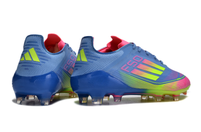 Men's Adidas F50 Elite TF Artificial Turf Low-Tops Football Shoes - Blue/Pink/Yellow