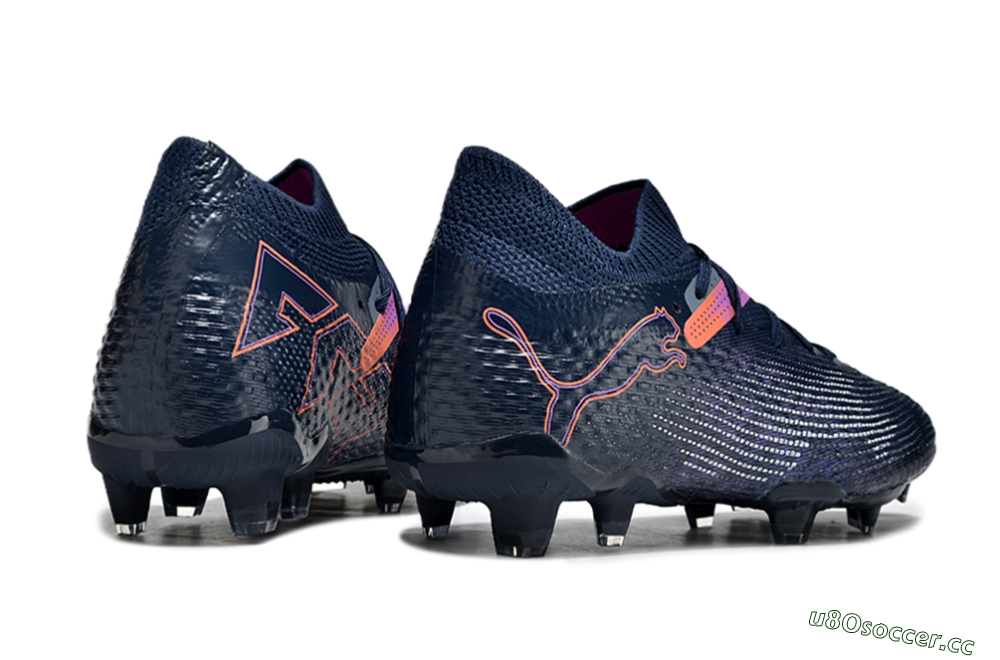 Men's Puma Future Ultimate FG Firm Ground Low-Tops Football Boots - Blue/Pink/Yellow 6