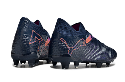 Men's Puma Future Ultimate FG Firm Ground Low-Tops Football Boots - Blue/Pink/Yellow