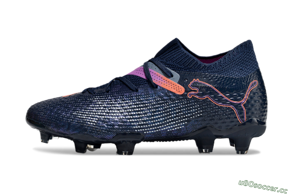 Men's Puma Future Ultimate FG Firm Ground Low-Tops Football Boots - Blue/Pink/Yellow 0