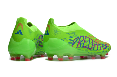 Unisex Adidas Predator Elite Laceless FG Firm Ground Low-Tops Football Boots - Yellow/Red/Purple