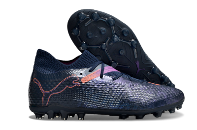 Men's Puma Future Ultimate MG Multi Ground Low-Tops Football Boots - Blue/Pink/Yellow