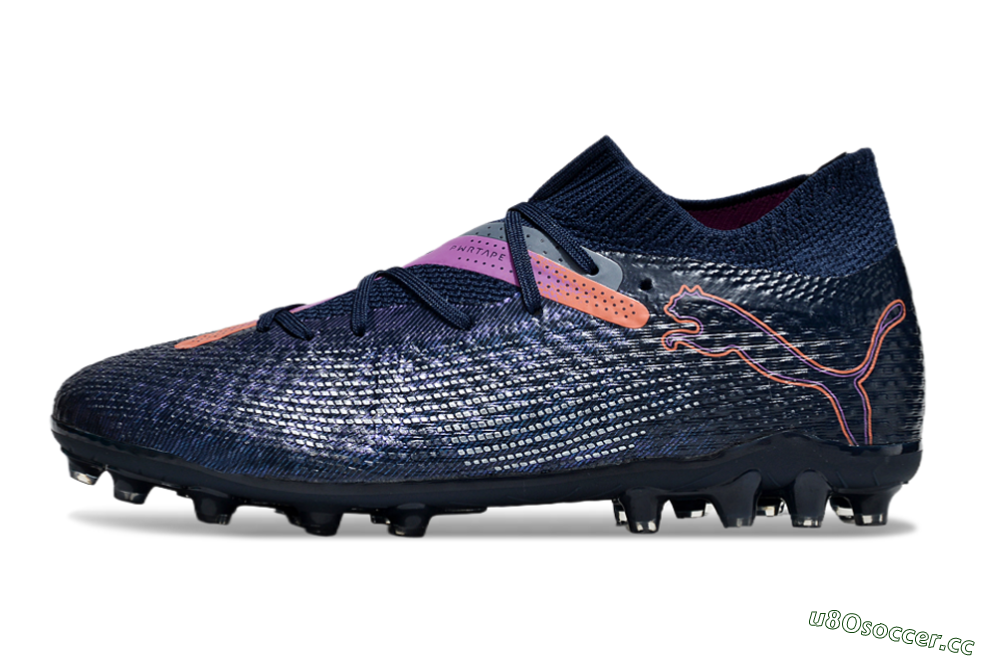 Men's Puma Future Ultimate MG Multi Ground Low-Tops Football Boots - Blue/Pink/Yellow 0