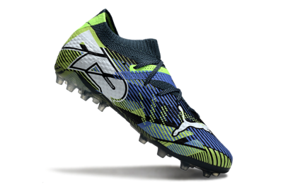 Men's Puma Future Ultimate MG Multi Ground Low-Tops Football Boots - Black/Blue/Yellow