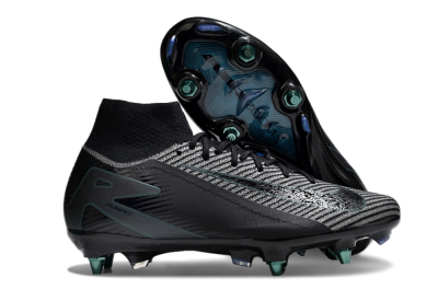 Men's Nike Air Zoom Mercurial Superfly 10 Elite SG Soft Ground High-Tops Football Boots - Black/Jade