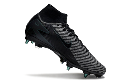 Men's Nike Air Zoom Mercurial Superfly 10 Elite SG Soft Ground High-Tops Football Boots - Black/Jade