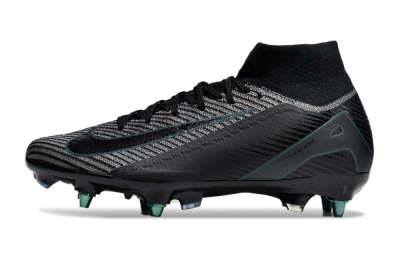 Men's Nike Air Zoom Mercurial Superfly 10 Elite SG Soft Ground High-Tops Football Boots - Black/Jade