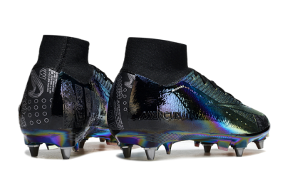 Men's Nike Air Zoom Mercurial Superfly 10 Elite SG Soft Ground High-Tops Football Boots - Gold/Black/Blue