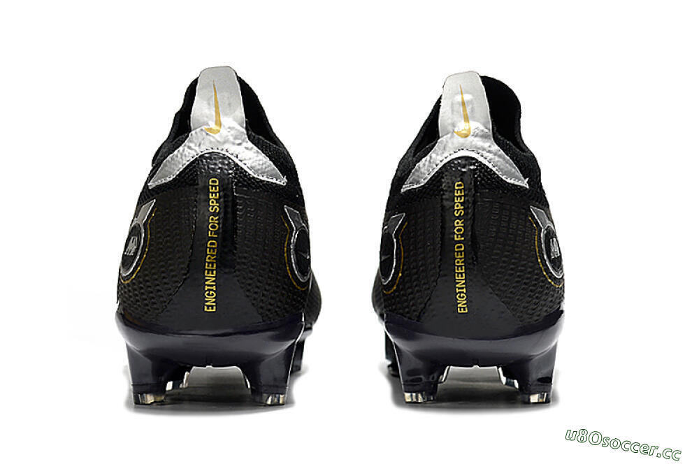 Unisex ike Mercurial Vapor 14 Elite FG Firm Ground Low-Tops Football Boots - Black/Gold/Silver 5