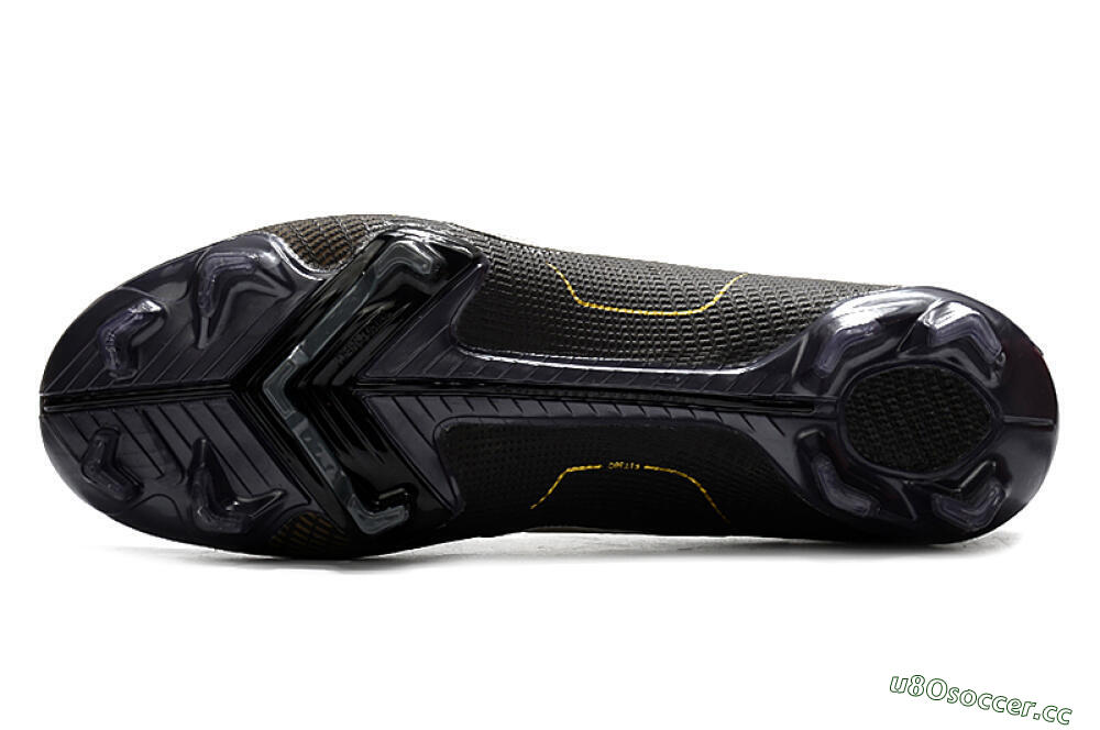 Unisex ike Mercurial Vapor 14 Elite FG Firm Ground Low-Tops Football Boots - Black/Gold/Silver 6