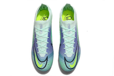 Unisex ike Mercurial Vapor 14 Elite FG Firm Ground Low-Tops Football Boots - Blue/Jade/Yellow