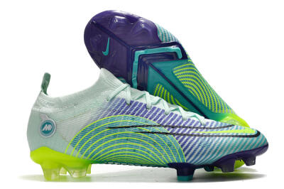 Unisex ike Mercurial Vapor 14 Elite FG Firm Ground Low-Tops Football Boots - Blue/Jade/Yellow