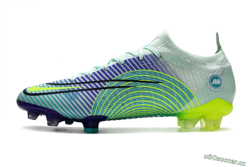 Unisex ike Mercurial Vapor 14 Elite FG Firm Ground Low-Tops Football Boots - Blue/Jade/Yellow 0