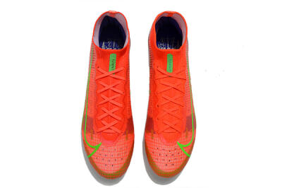 Unisex Nike Mercurial Superfly 8 Elite AG Artificial Grass High-Tops Football Boots - Red/Yellow/Silver