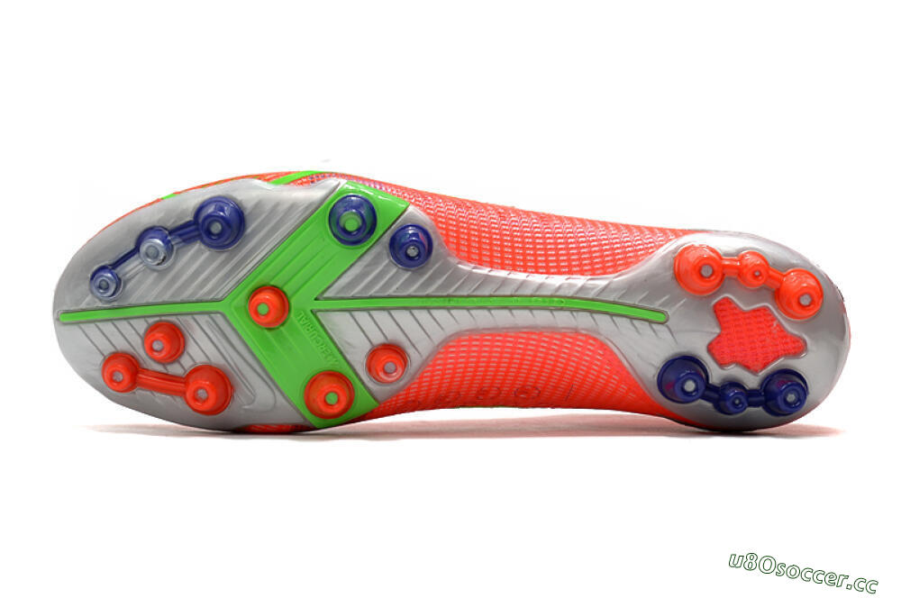 Unisex Nike Mercurial Superfly 8 Elite AG Artificial Grass High-Tops Football Boots - Red/Yellow/Silver 6