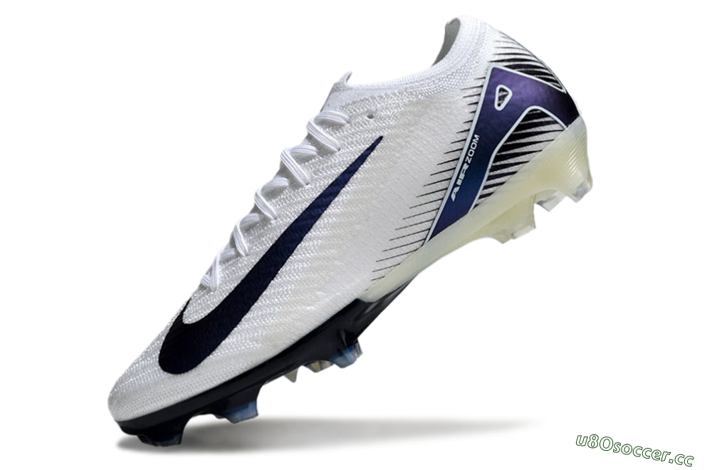 Unisex Nike Air Zoom Mercurial Vapor 16 Elite FG Firm Ground Low-Tops Football Boots - White/Blue 5