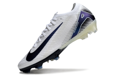 Unisex Nike Air Zoom Mercurial Vapor 16 Elite FG Firm Ground Low-Tops Football Boots - White/Blue