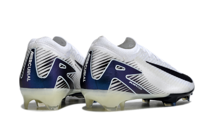 Unisex Nike Air Zoom Mercurial Vapor 16 Elite FG Firm Ground Low-Tops Football Boots - White/Blue