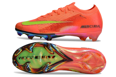 Men's Nike Air Zoom Mercurial Vapor 16 Elite FG Firm Ground Low-Tops Football Boots - Orange/Yellow/Black