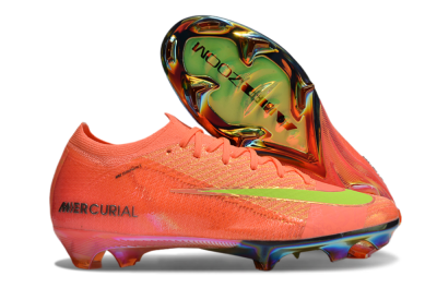 Men's Nike Air Zoom Mercurial Vapor 16 Elite FG Firm Ground Low-Tops Football Boots - Orange/Yellow/Black