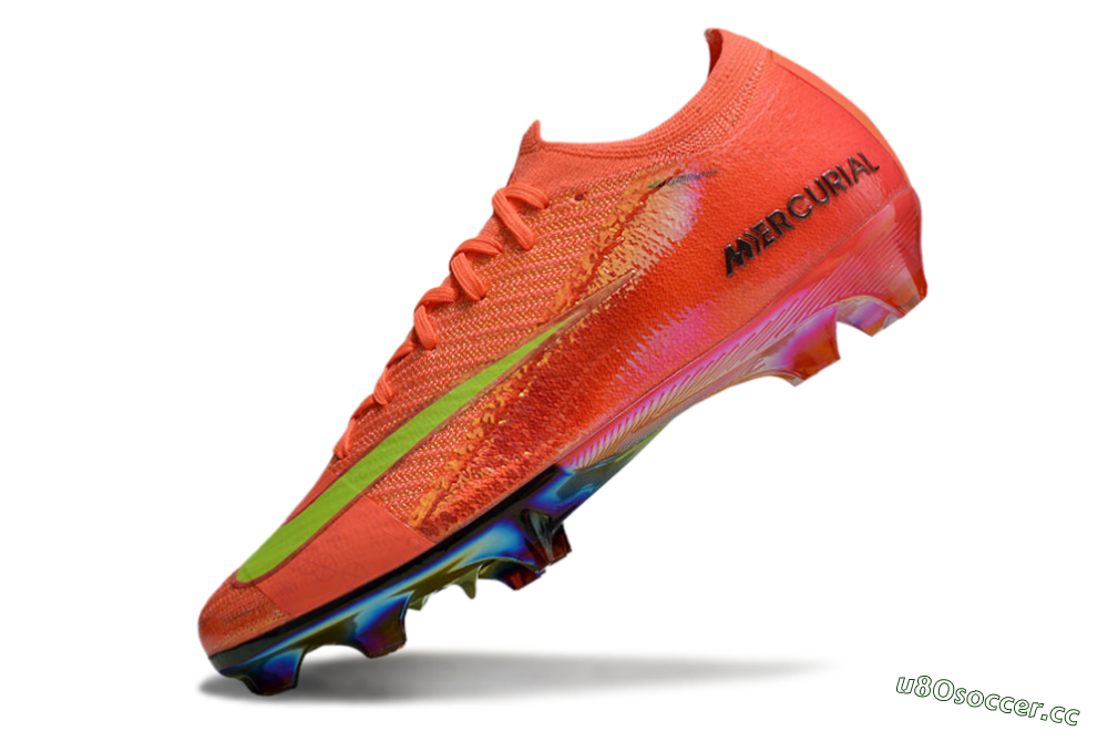 Men's Nike Air Zoom Mercurial Vapor 16 Elite FG Firm Ground Low-Tops Football Boots - Orange/Yellow/Black 4