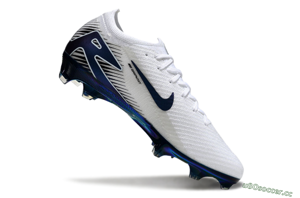 Unisex Nike Air Zoom Mercurial Vapor 16 Elite FG Firm Ground Low-Tops Football Boots - White/Blue/Gold 0