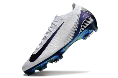 Unisex Nike Air Zoom Mercurial Vapor 16 Elite FG Firm Ground Low-Tops Football Boots - White/Blue/Gold